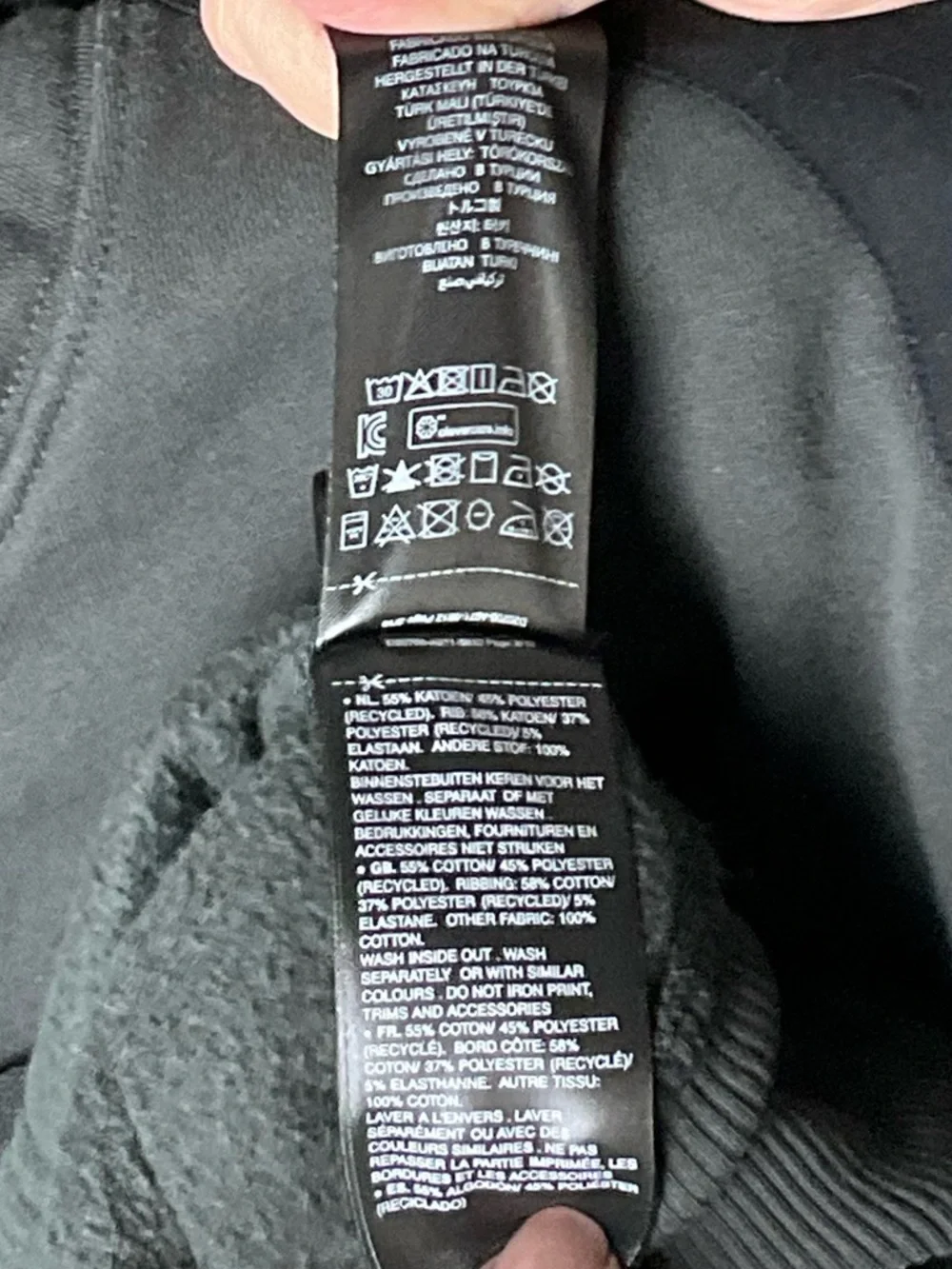 G-Star Two-Tone Charcoal & Black Mix Graphic Hoodie Cyberpunk Streetwear Rare M